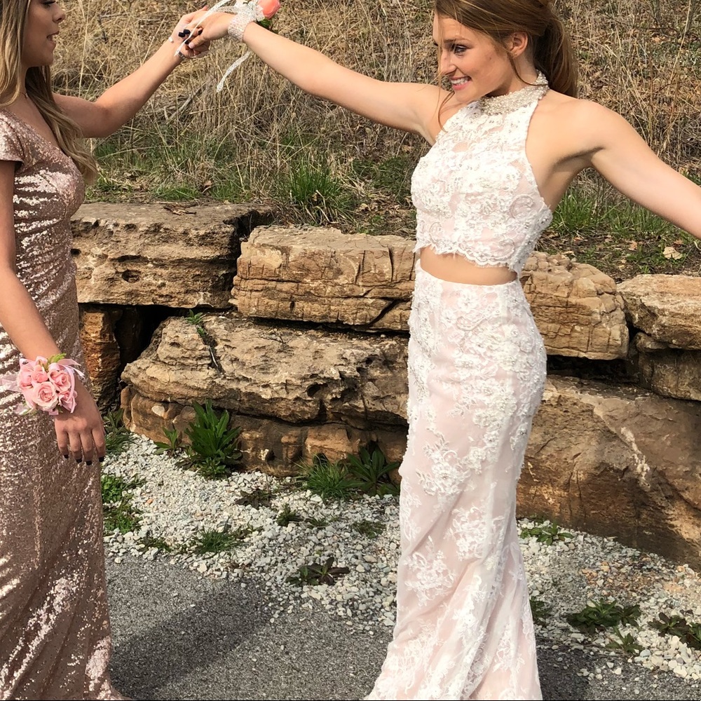 JOVANI 2 PIECE PROM DRESS